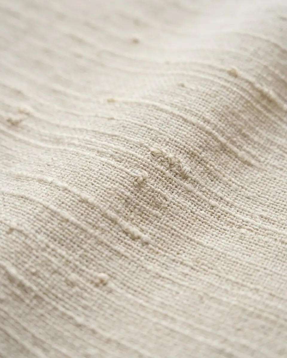 Tangail Draped Band Collar Shirt, fabric texture close-up