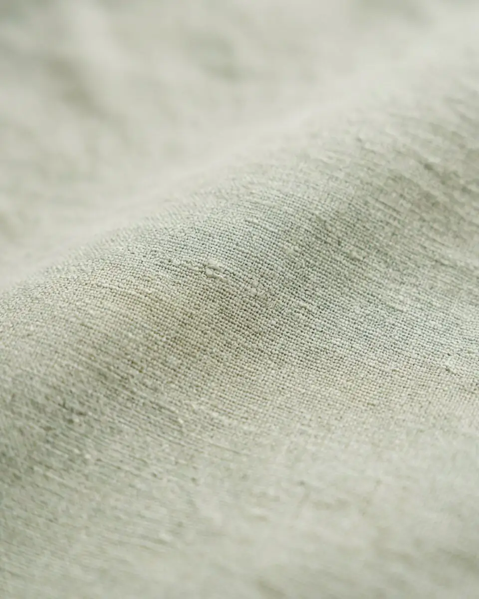 Minimalist Linen-Cotton Shirt, fabric texture close-up