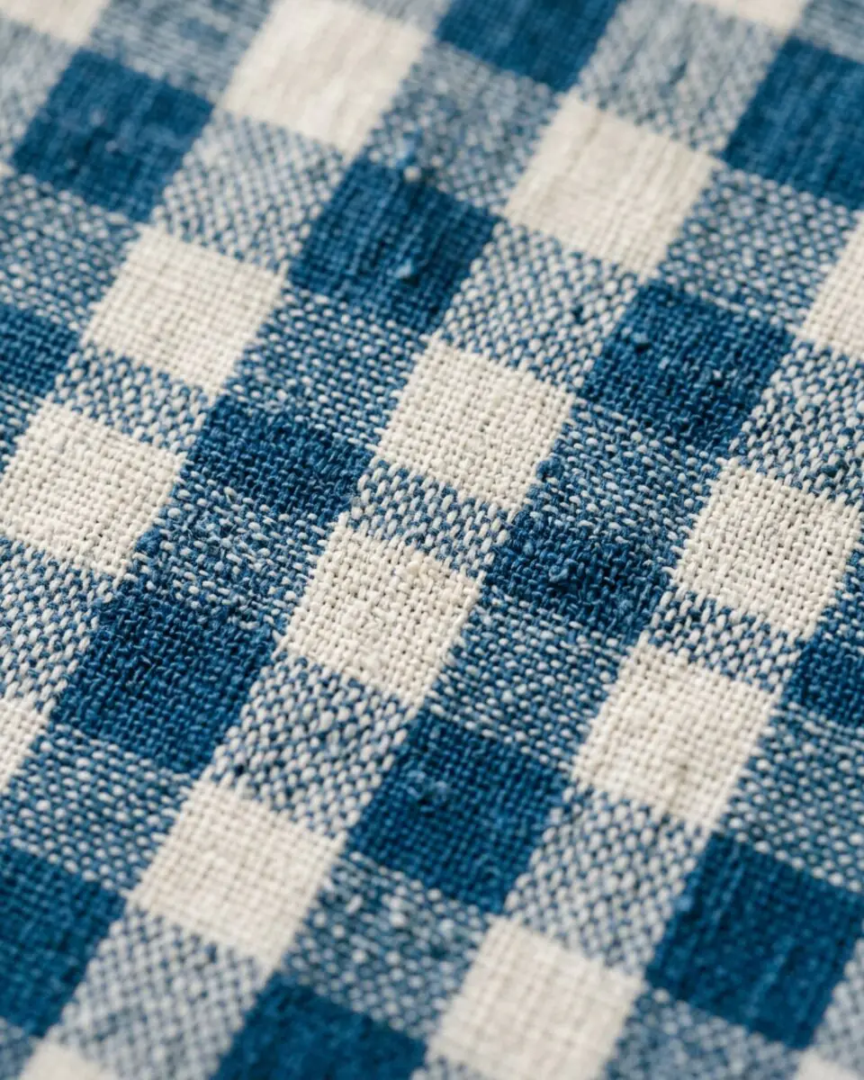 Unbleached Khadi Smock, fabric texture close-up