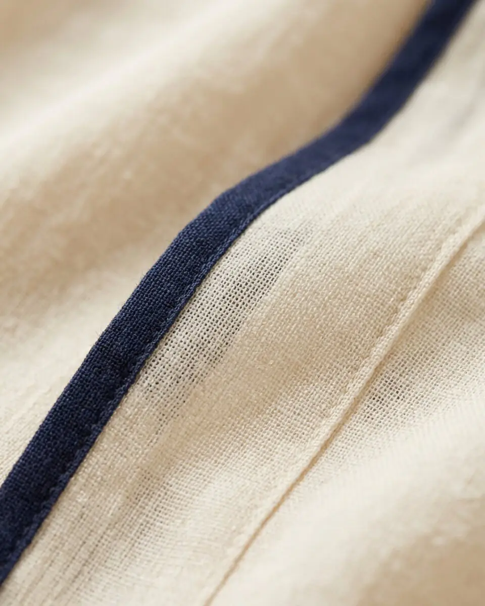 Shitalakshya Kimono Shirt, fabric texture close-up