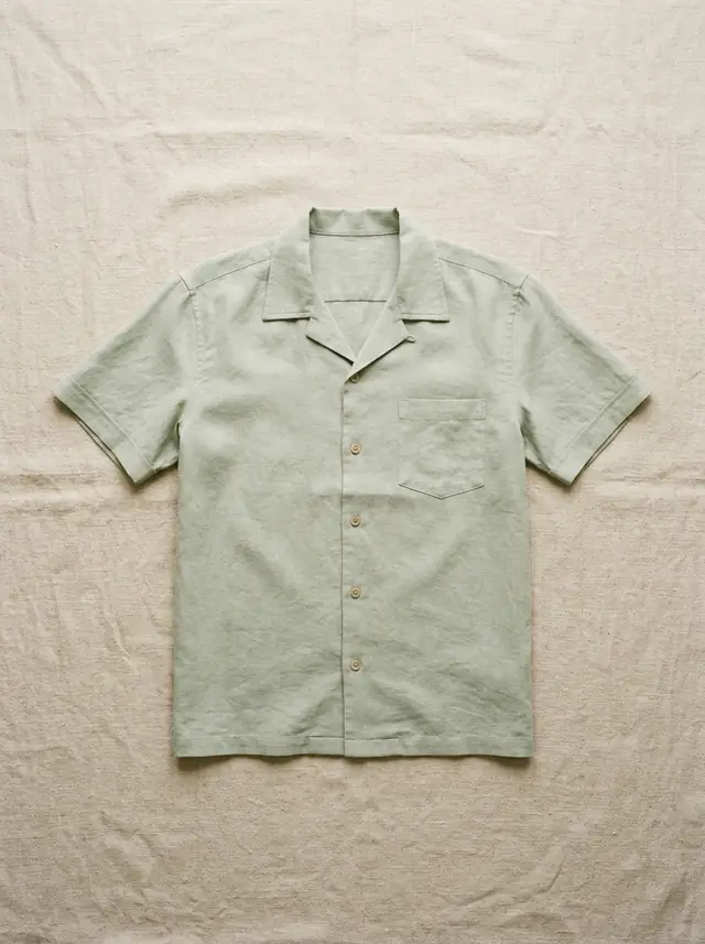 Minimalist Linen-Cotton Shirt