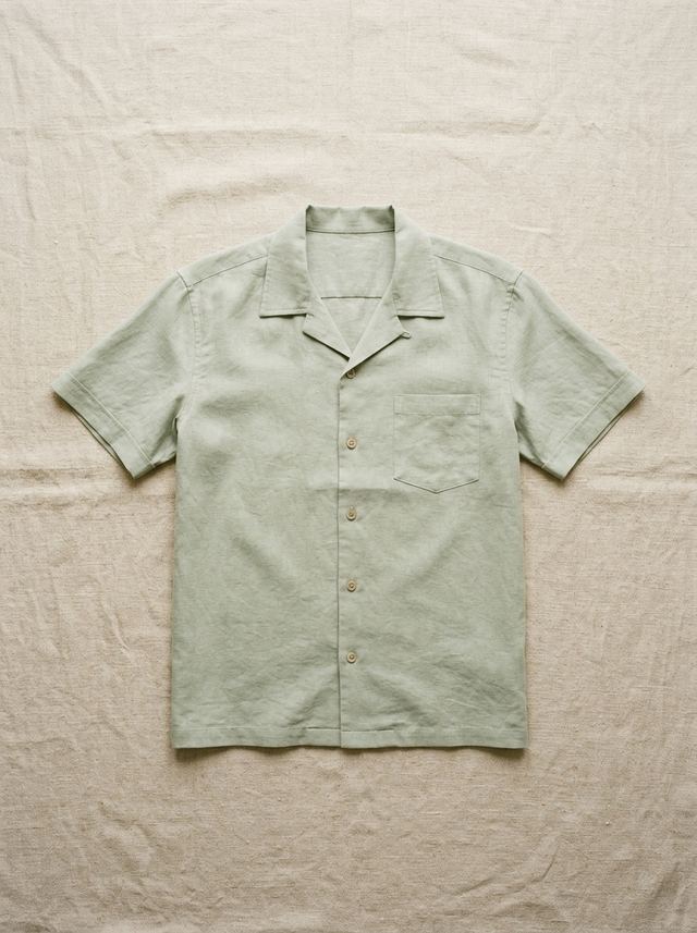 Minimalist Linen-Cotton Shirt